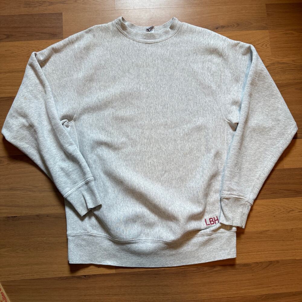 Vintage 90's Soffe Heather Gray Reverse Weave Crewneck Pullover Sweatshirt 2XL